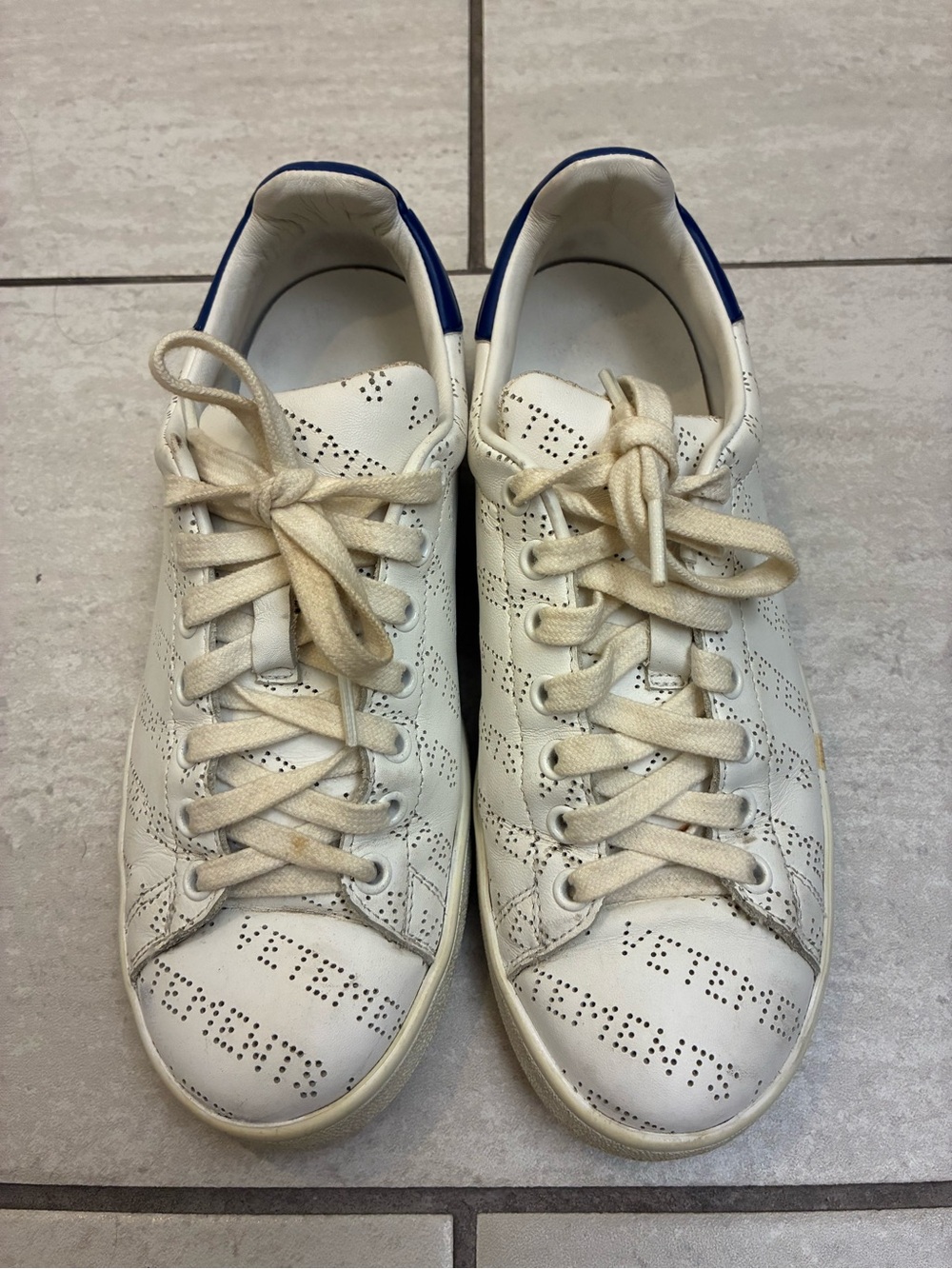 Vetements White Low Top Logo Sneakers